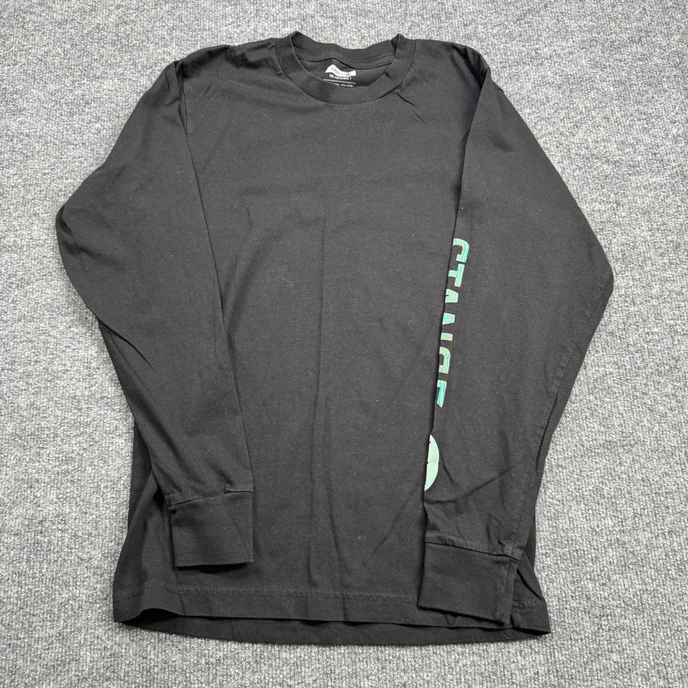 Stance Long Sleeve Shirt‎ Mens S Black Graphic Logo Tee Cotton